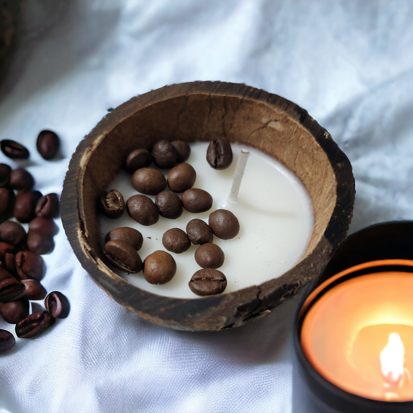 Mocha coffee cocoshell candle